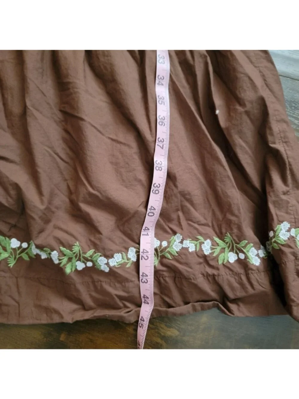 Anthropologie The Somerset Maxi Dress Embroidered Cottagecore Peasant Womens M - Picture 6 of 8